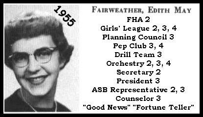 Edith Fairweather - 1955